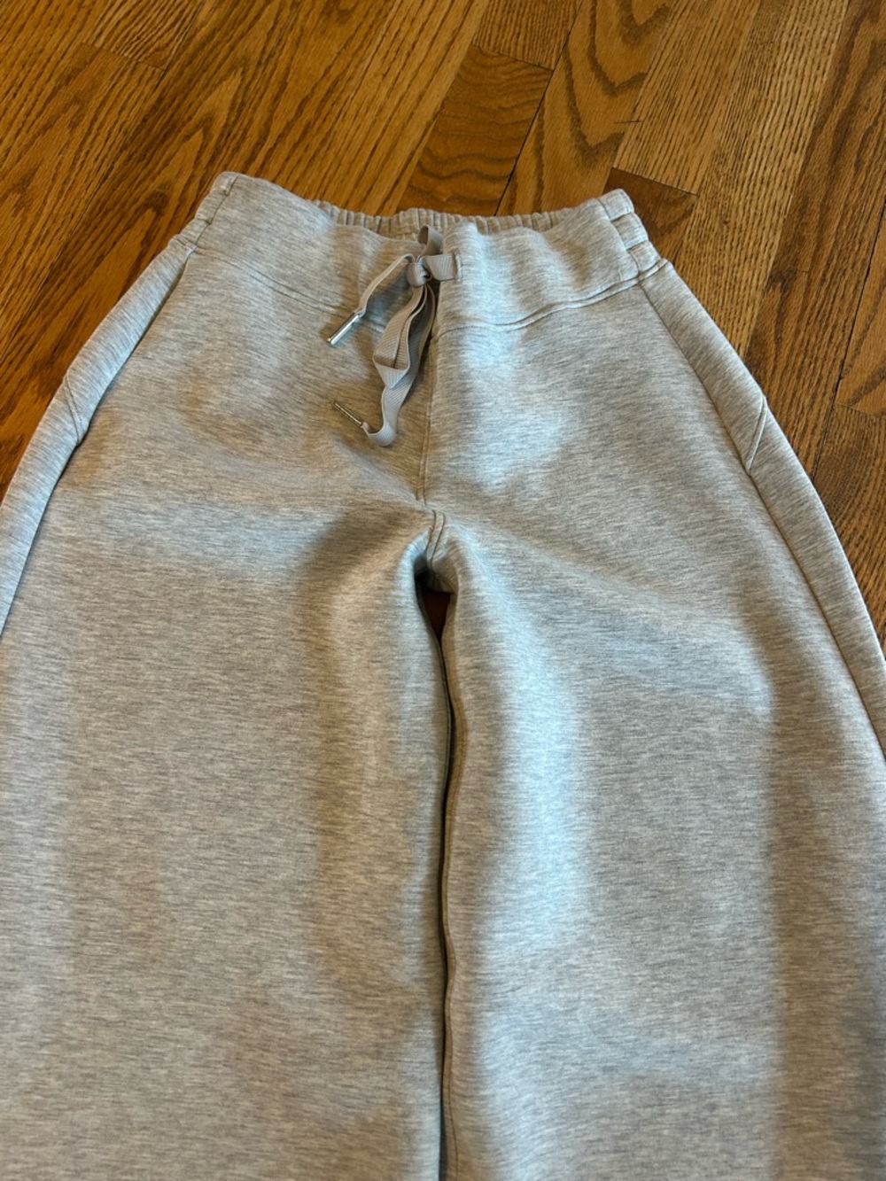 SPANX Wide-Leg Sweatpants - Heather Gray - Picture 2 of 8